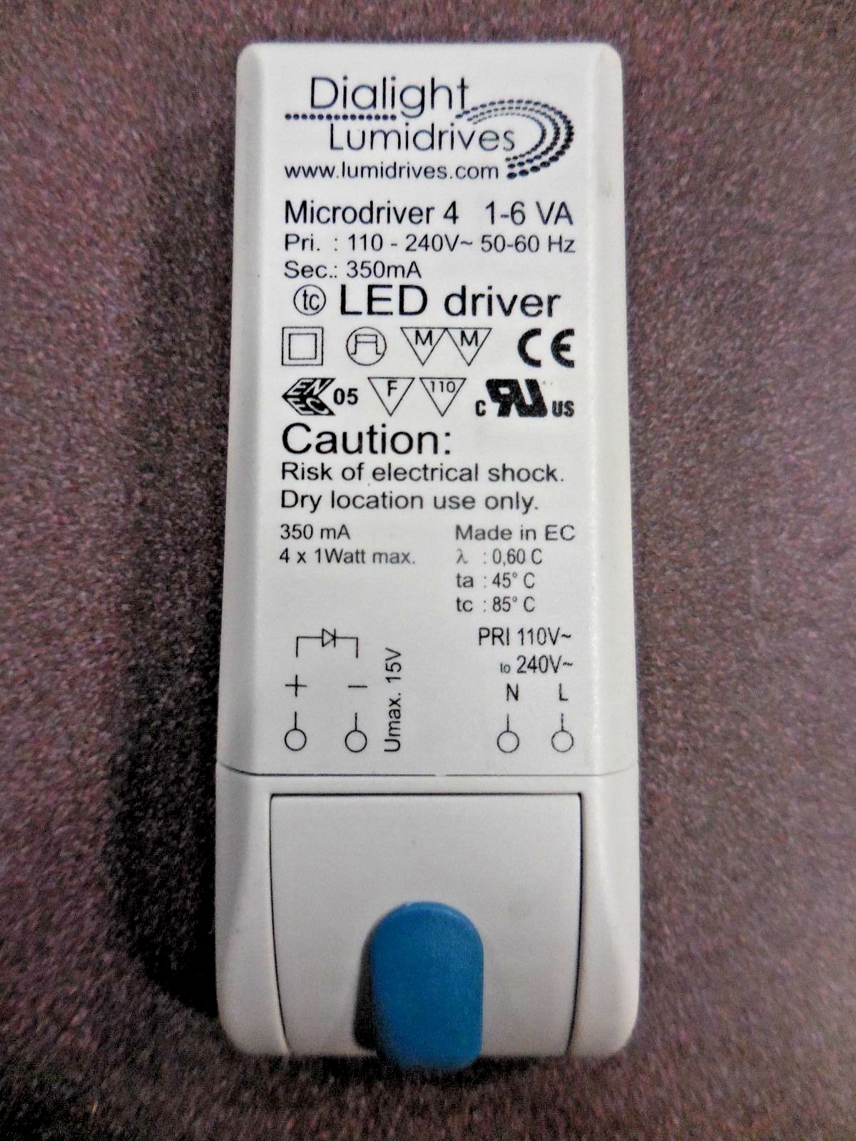 Dialight Lumidrives Led Driver Microdriver 4, 0948