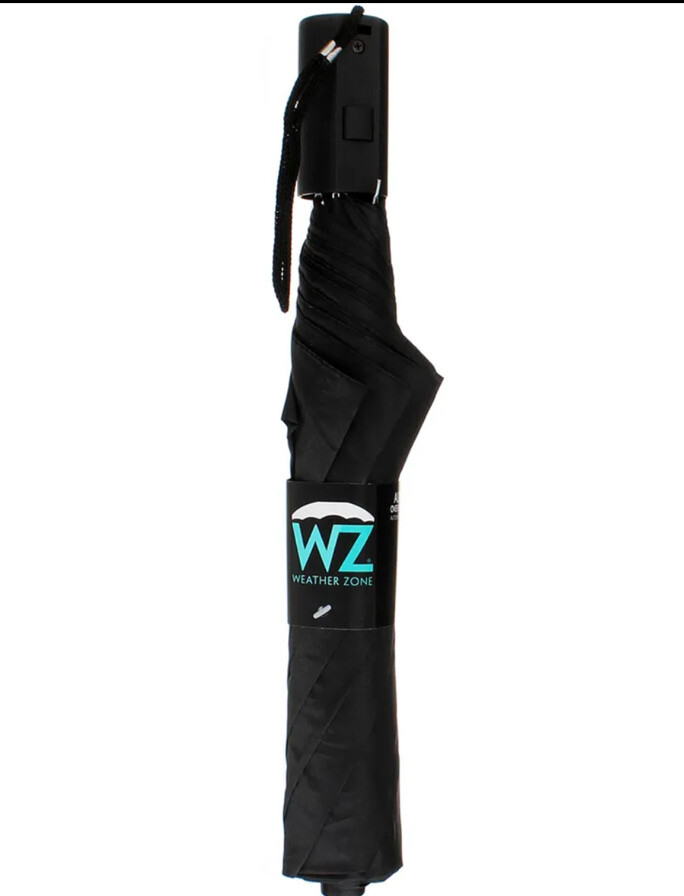 Weather Zone Umbrella, 38 inch, Automatic Open, Black 650