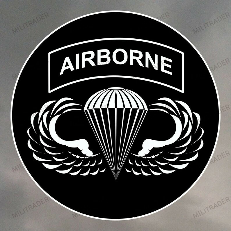 US Army Airborne Veteran 4" Decal