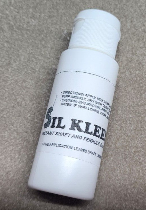 Cue Silk Sil Kleen DRY Pool Cue Shaft and Ferrule Cleaner 1 oz  FREE SHIPPING