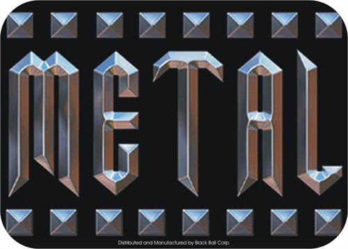 Metal - Sticker - 3 3/4" x 2 3/4"