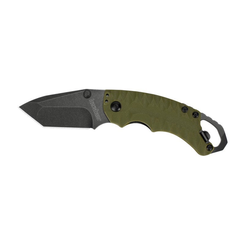 Kershaw 8750TOLBW Shuffle II Tanto, Olive Blackwash Folding Knife American