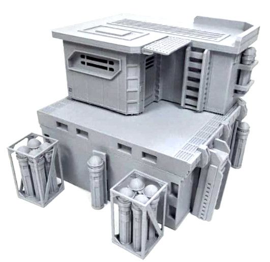 Modular Outpost Building Sci-Fi Terrain Warhammer Scenery Tabletop Wargaming (A)