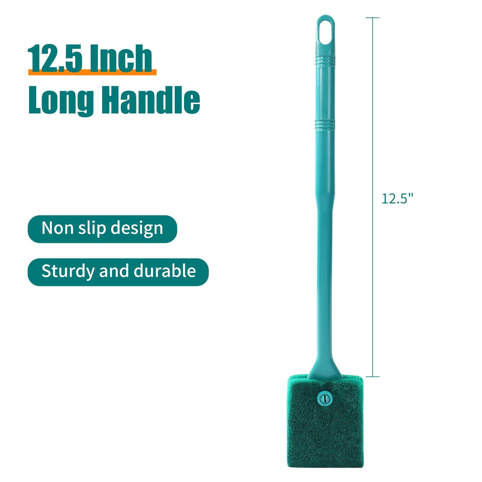 Aquarium Double Sided Sponge Cleaning Brush Scrubber Algae Scraper Cleaner