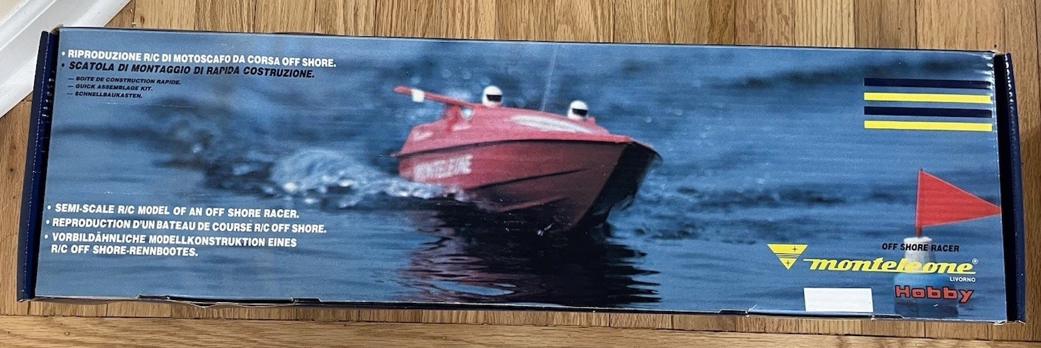Monteleone Livorno Quasar Off Shore R/C Boat Model Kit New Italy