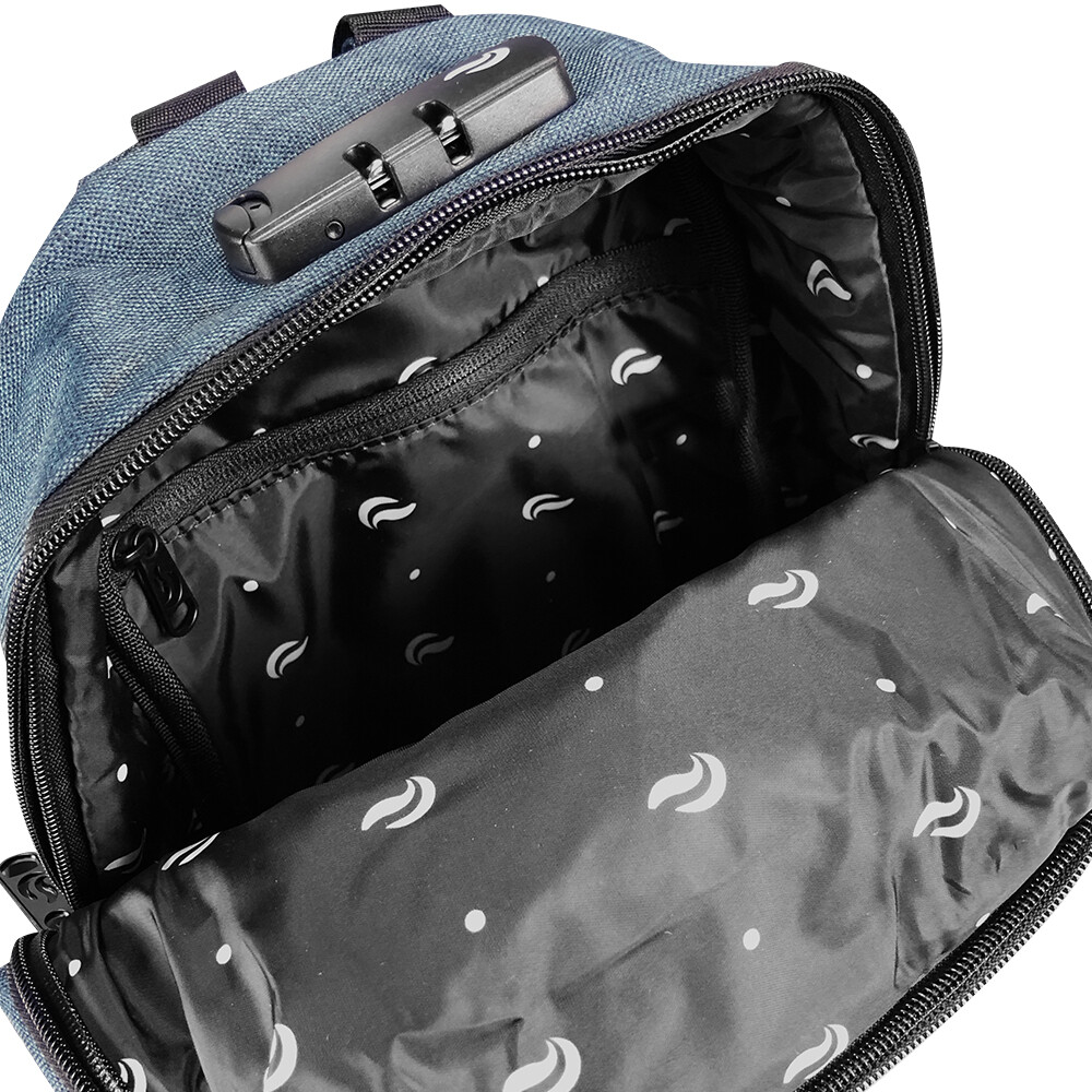 Skunk Mini Backpack - Smell Proof - Odor Free - Weather resistant w/ Combo lock
