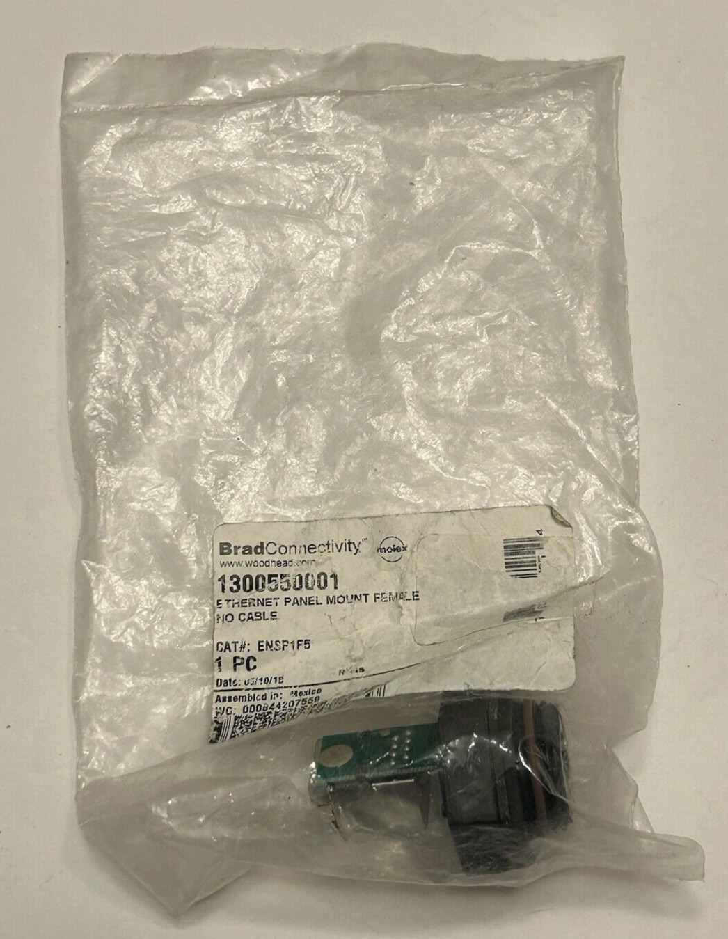 BRAD CONNECTIVITY 1300550001 Ethernet Panel Mount Female - New