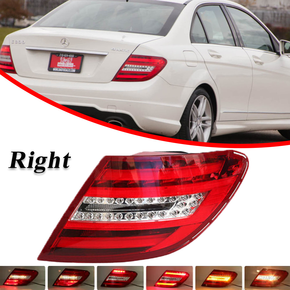 Right LED Tail Light For Mercedes Benz 2011-2014 W204 C250 C350 C63 Rear Lamp