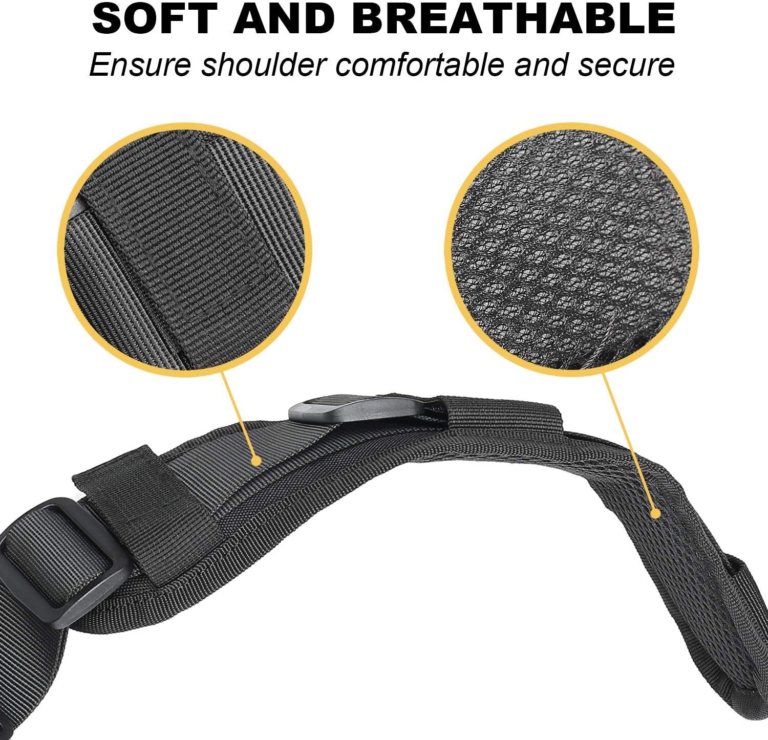 Tactical 2 Point Sling Strap Shoulder Padded /2Pcs M-LOK QD Swivel Mount /D Ring
