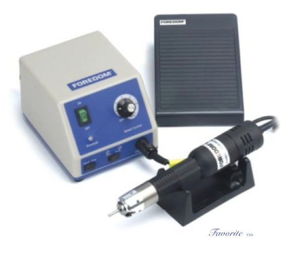 FOREDOM HIGH TORQUE MICROMOTOR KIT K.1020 W/UNIQUE CHUCK STYLE HANDPIECE , 220V