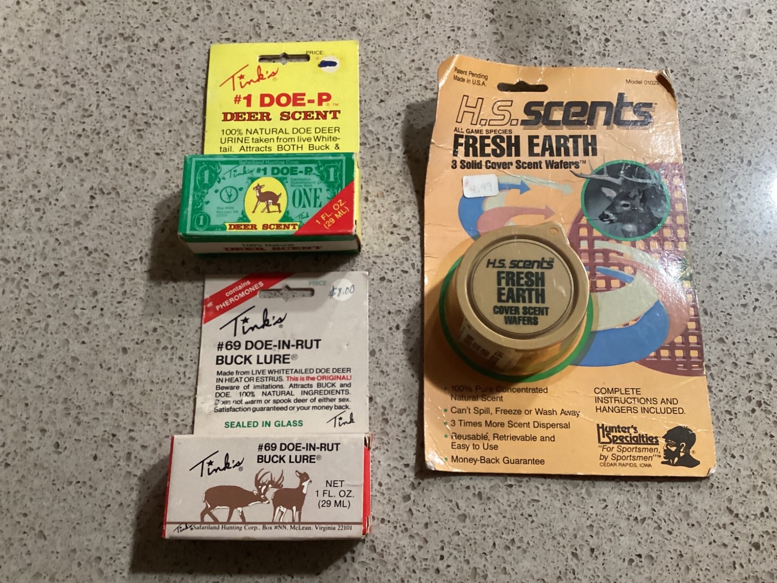 VTG Gunsmith Estate Hunting Scents-Tinks/HS Scents NOS—H2