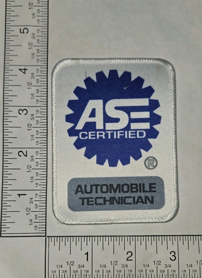 ASE Certified Automobile Technician Printed Heat Sealed Patch