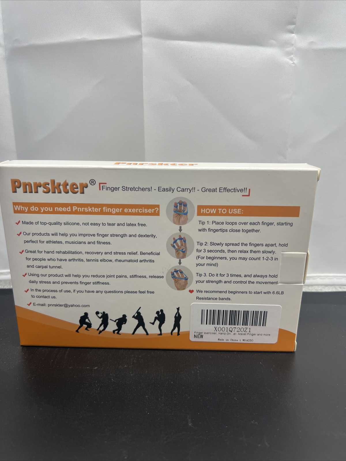 5 Pack Finger stretchers 3 Resistant Levels