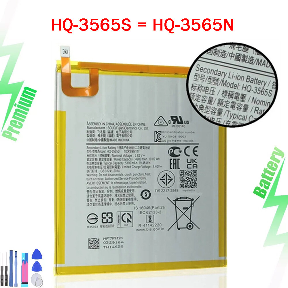 For Samsung Tab A7 Lite 8.7 2021 SM-T225 SM-T220 HQ-3565S HQ-3565N Battery+Tools