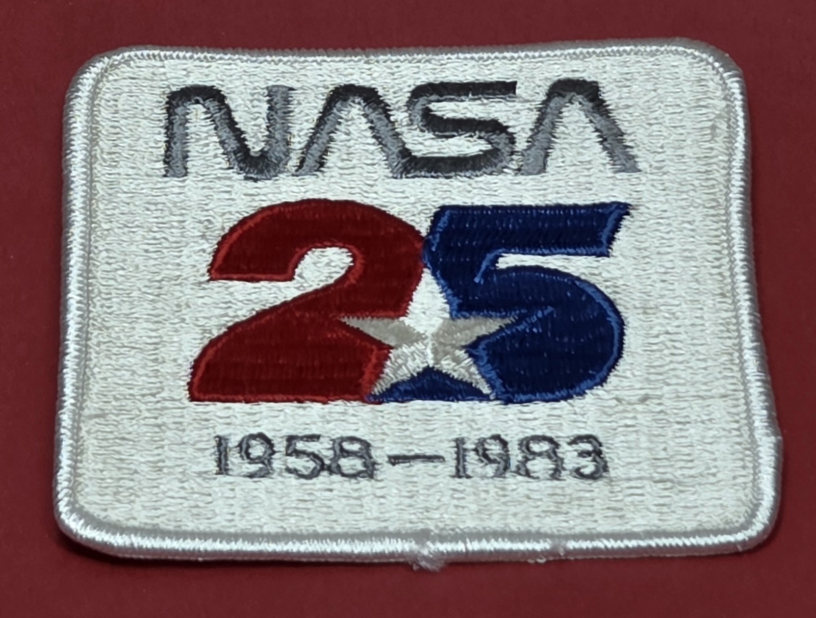 NASA Space Program 25 Year Anniversary Patch 3" x 4½" 1958-1983