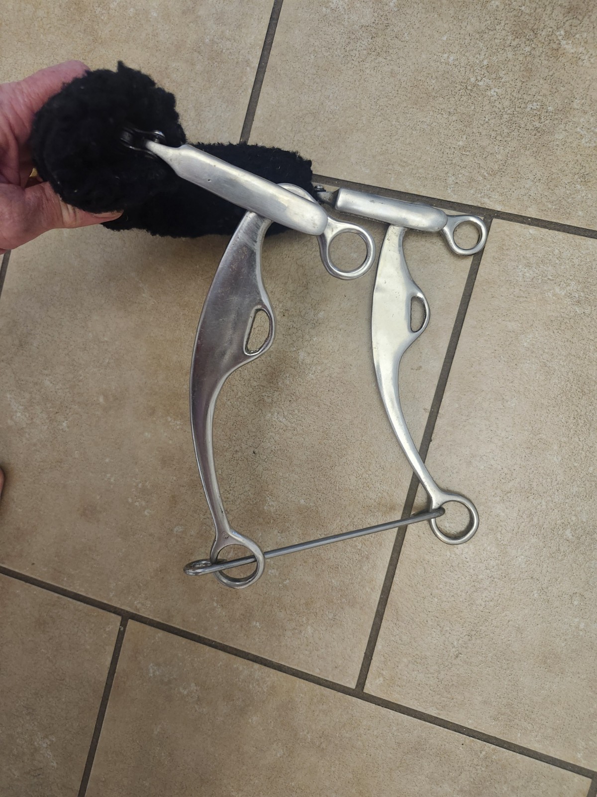 Reinsman  Rubber Nose Mechanical Hackamore Stainless Steel  7" Shank