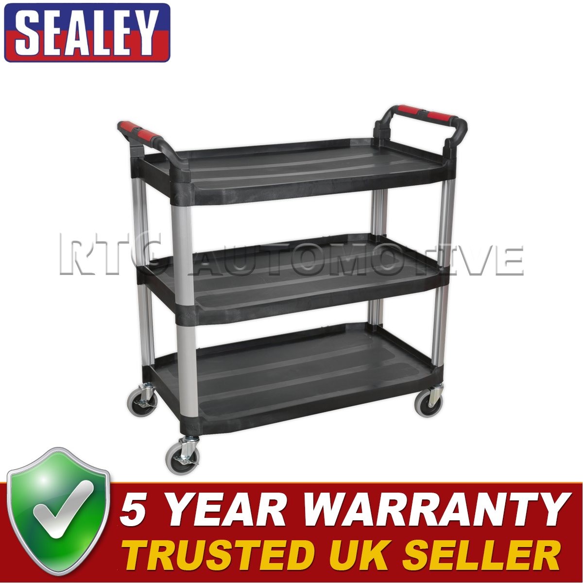 Sealey Composite Workshop Trolley 3-Level/3 Wall CX310