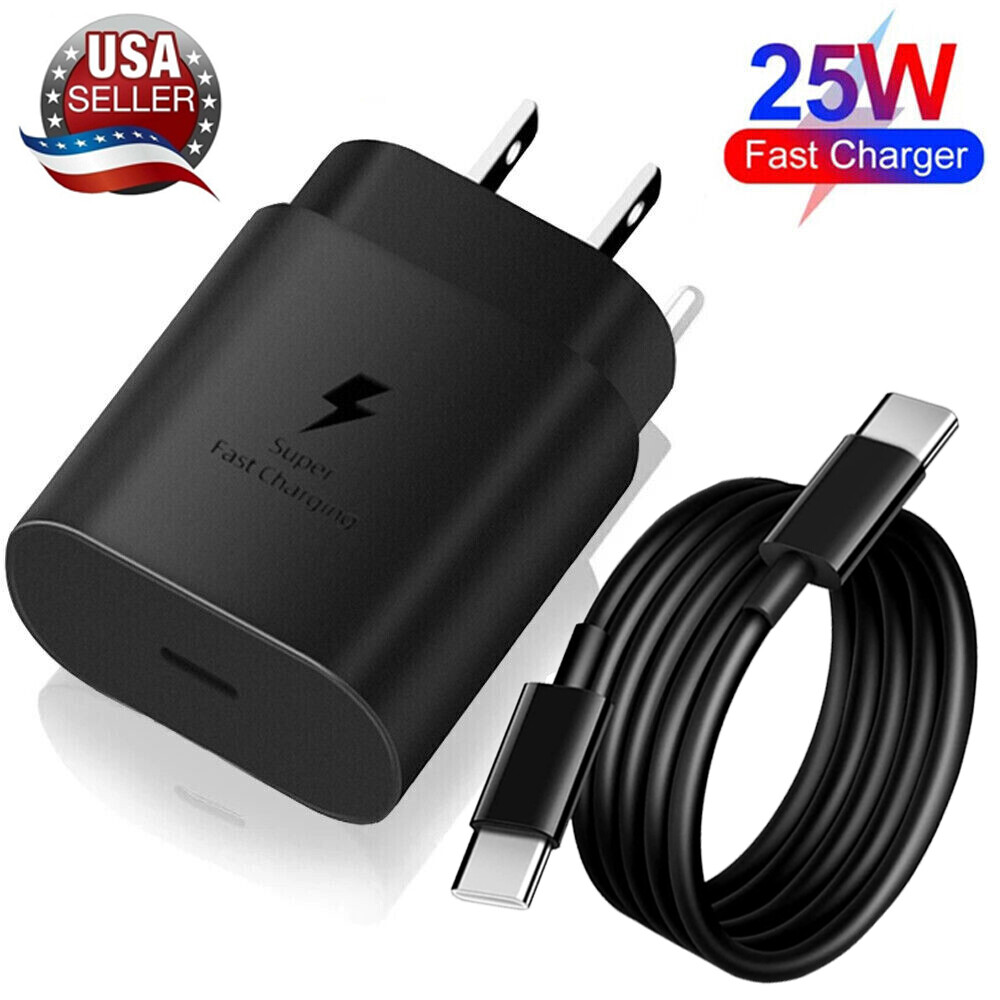 25w Super Fast Wall Charger + Type-C Cable For T-Mobile REVVL 6 Pro 6x 6 4+ 5G