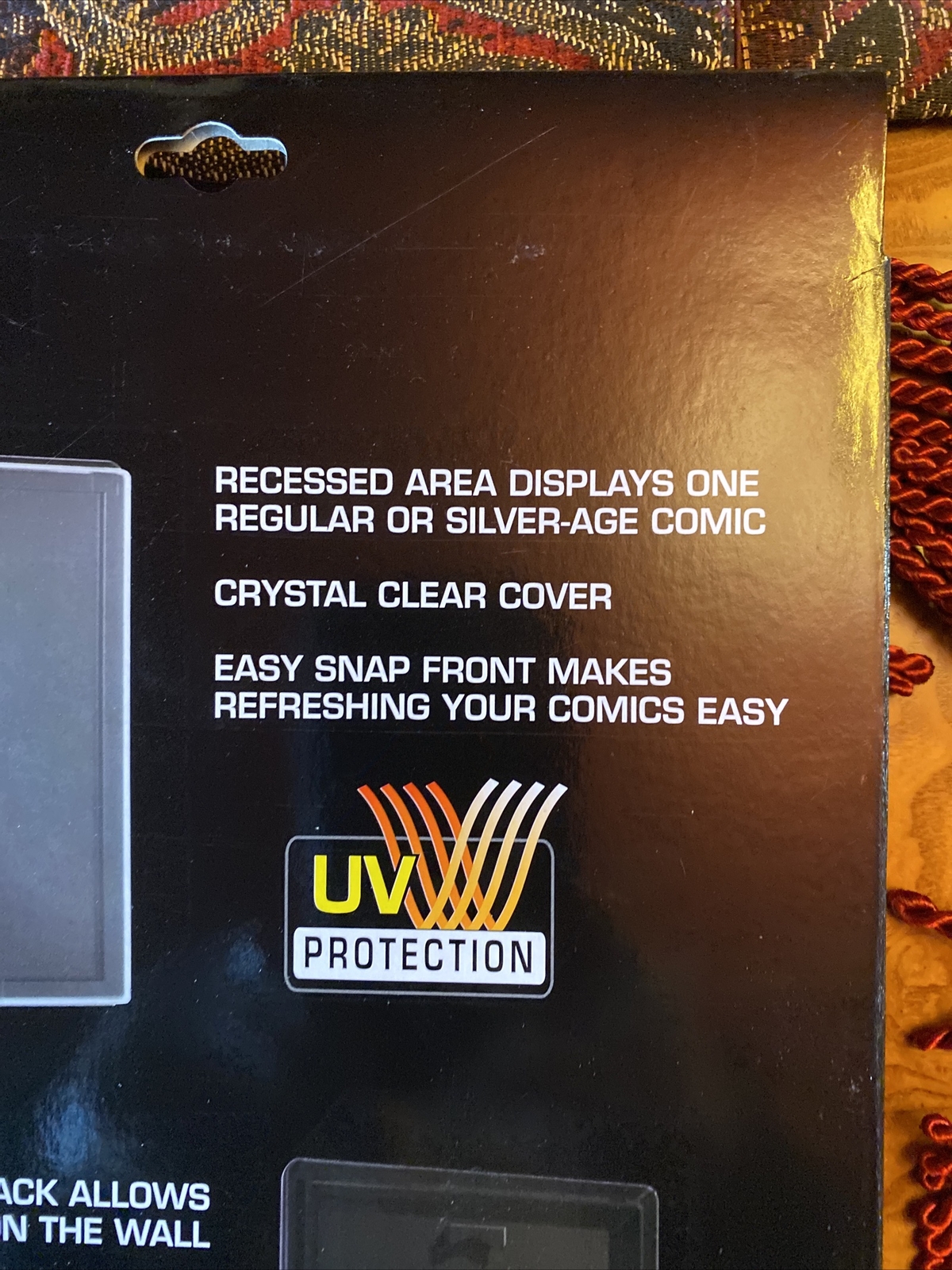 BCW Comic Book Holder UV Showcase Display Silver Age Wall Mount Case Frame