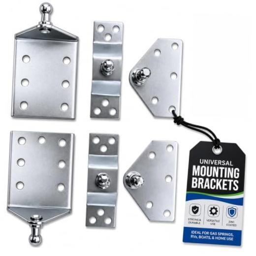 Hatchlift Mounting Brackets - Adjustable Shock Mount Kit with Ball Full Kit