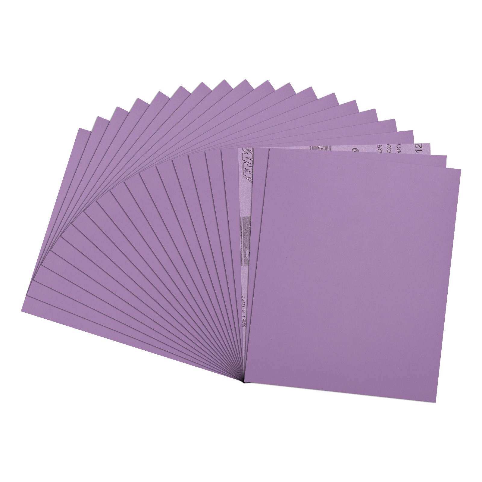 Sandpapers (9" x 11"/229mm x 279mm) 20 Sheet, 1200 Grit Purple Sand Paper