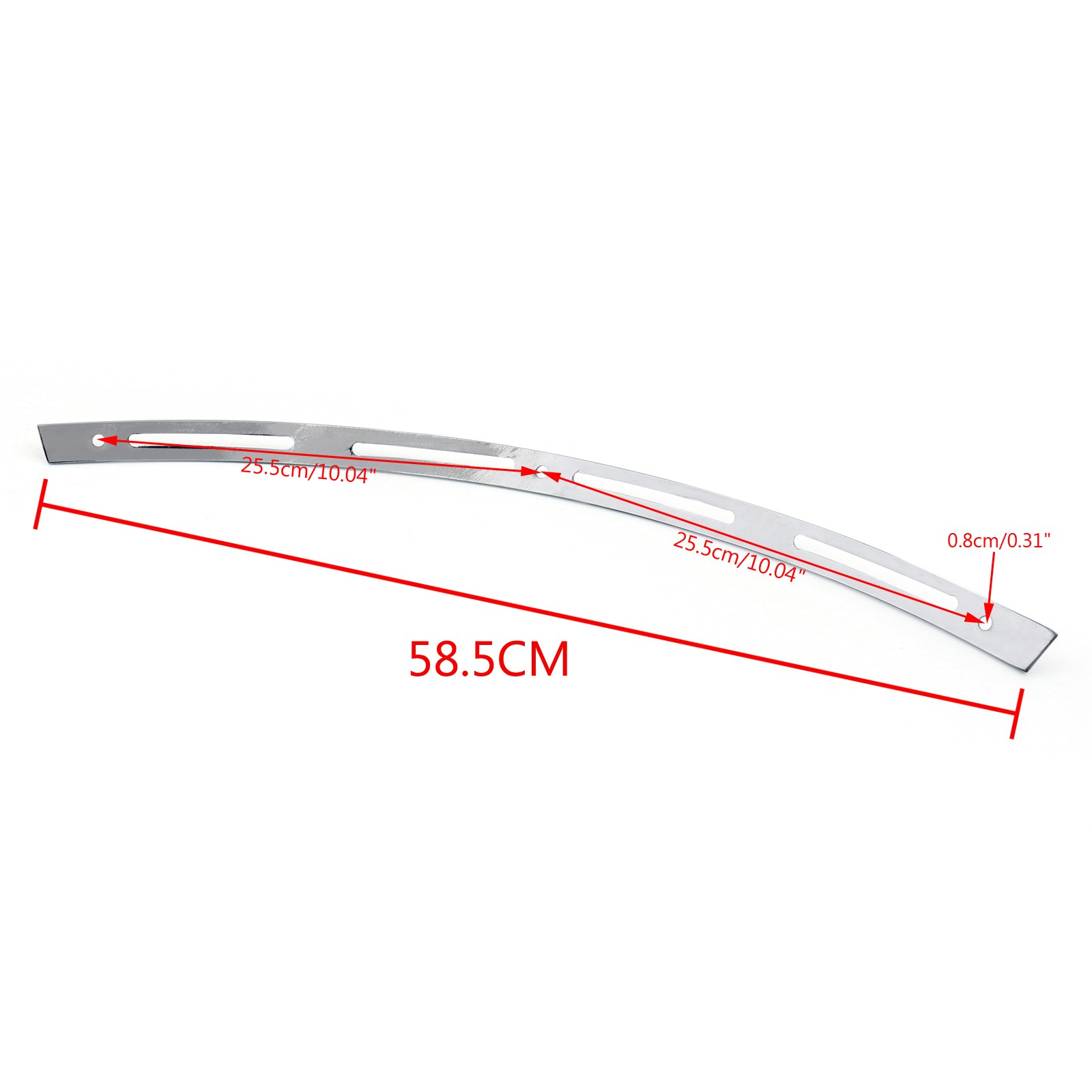 Chrome Slotted Batwing Windshield Trim For Touring Electra Street Tri Glide
