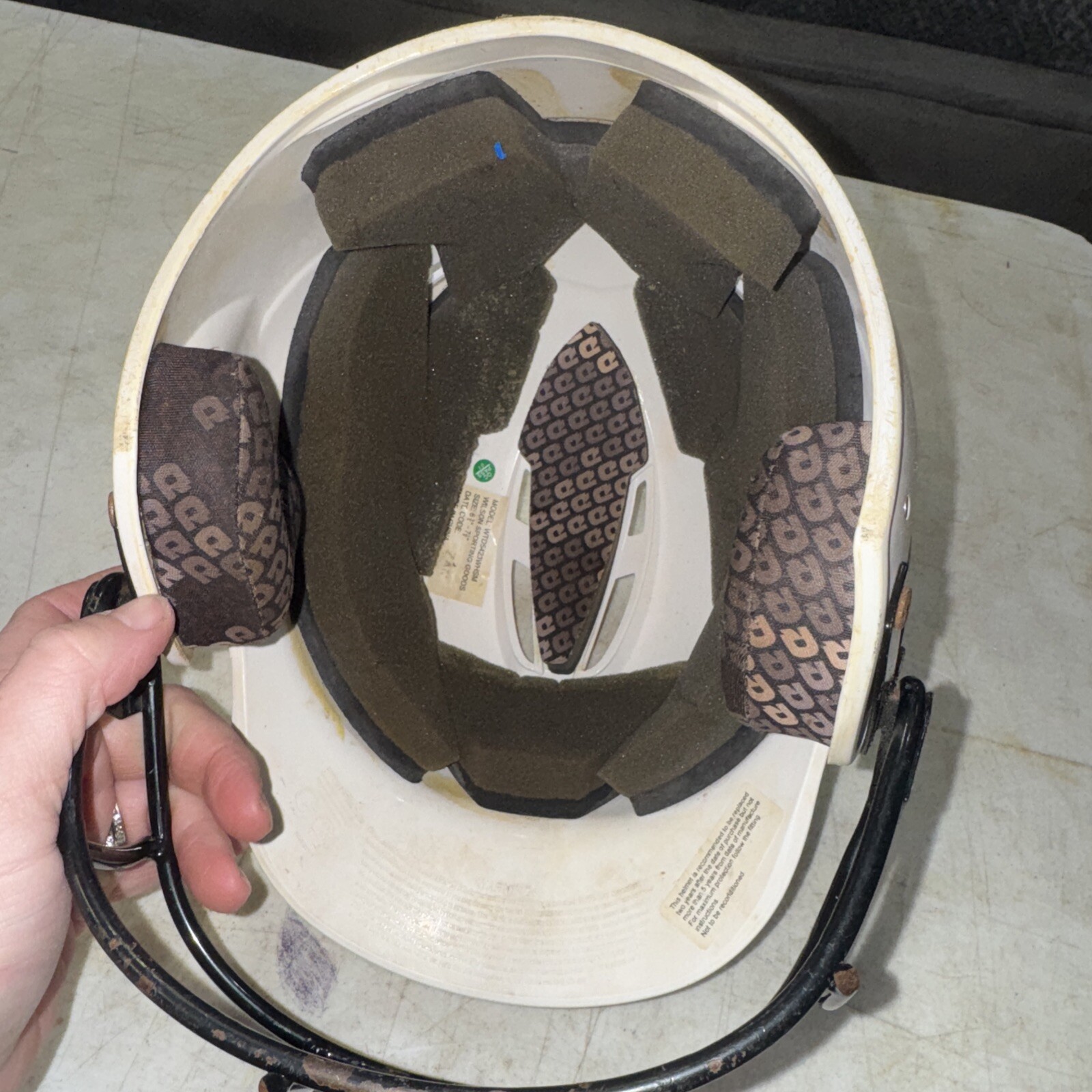 Demarini White Helmet With Facemask