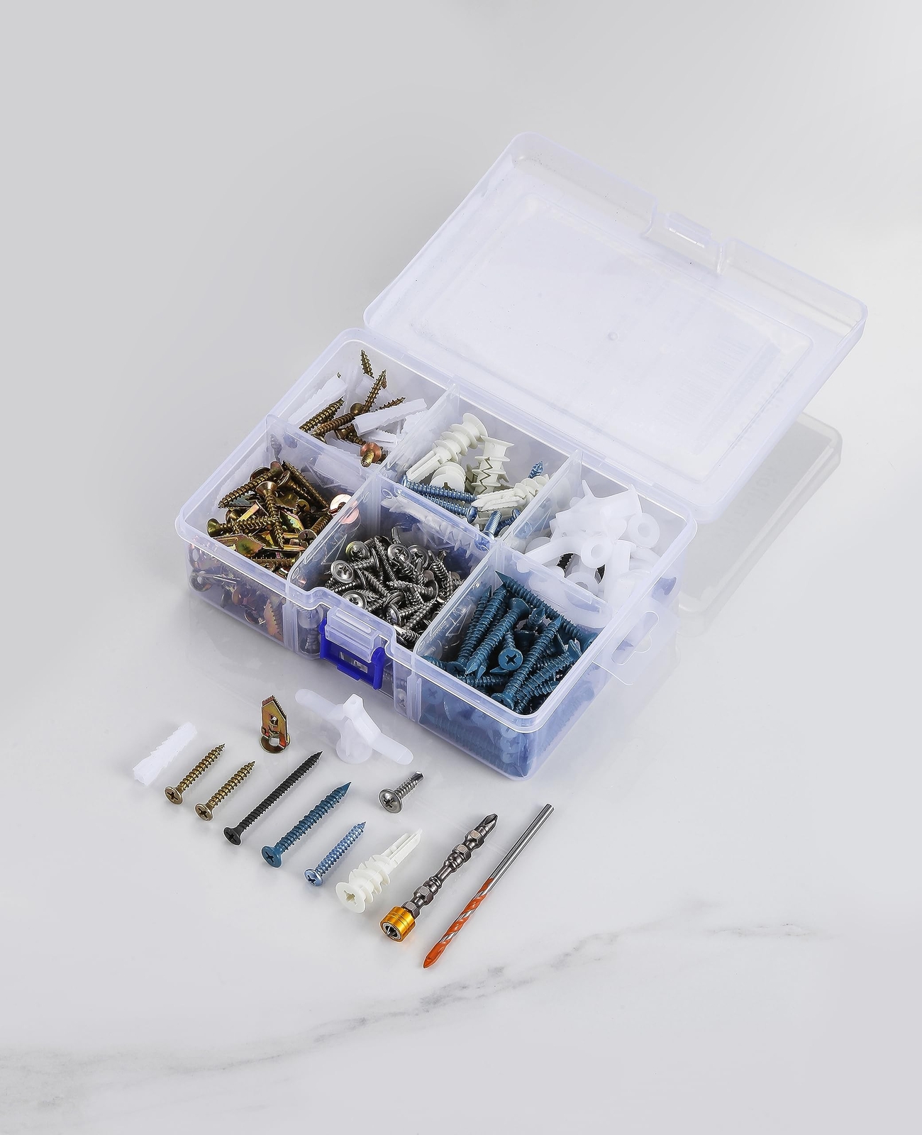 Multi-Purpose Wall Anchor Set 367PCS, Drywall Anchor kit-for Alumin... Fast Ship