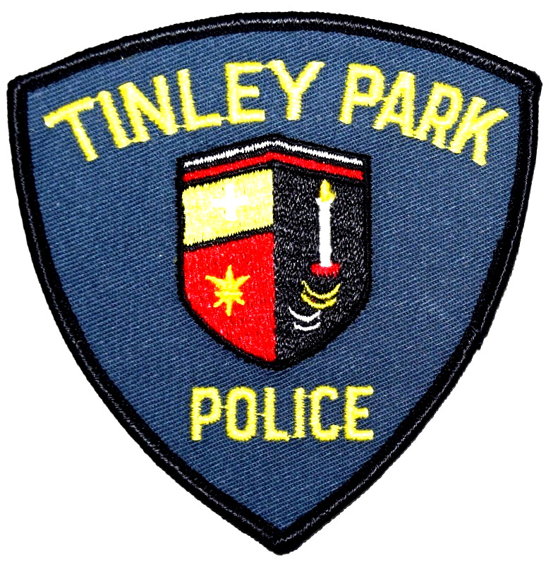 TINLEY PARK – POLICE - ILLINOIS IL Sheriff Police Patch CITY CREST CANDLE CROSS
