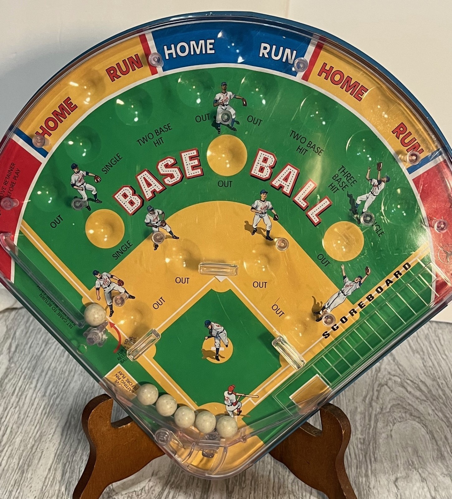 Vintage Play Ball Pinball Game From 2001 By Schylling Baseball Toys Homerun