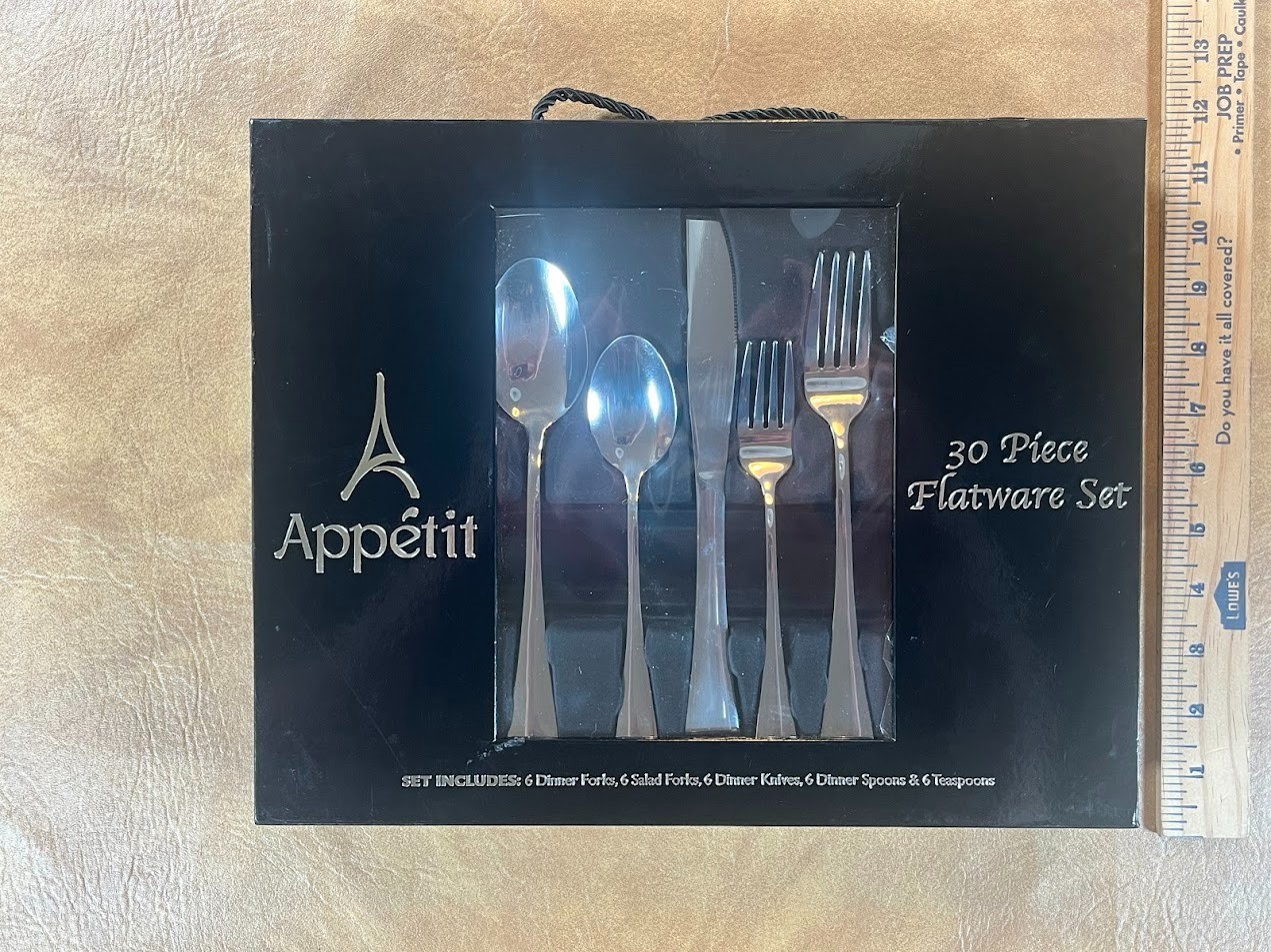 Appetit 30 Piece Flatware Set Service for 6 New Original Box Never Used