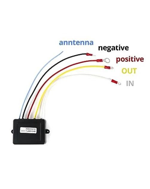 12V Wireless Winch Remote Control Kit – 4 Pack Universal 5‑Wire Receiver