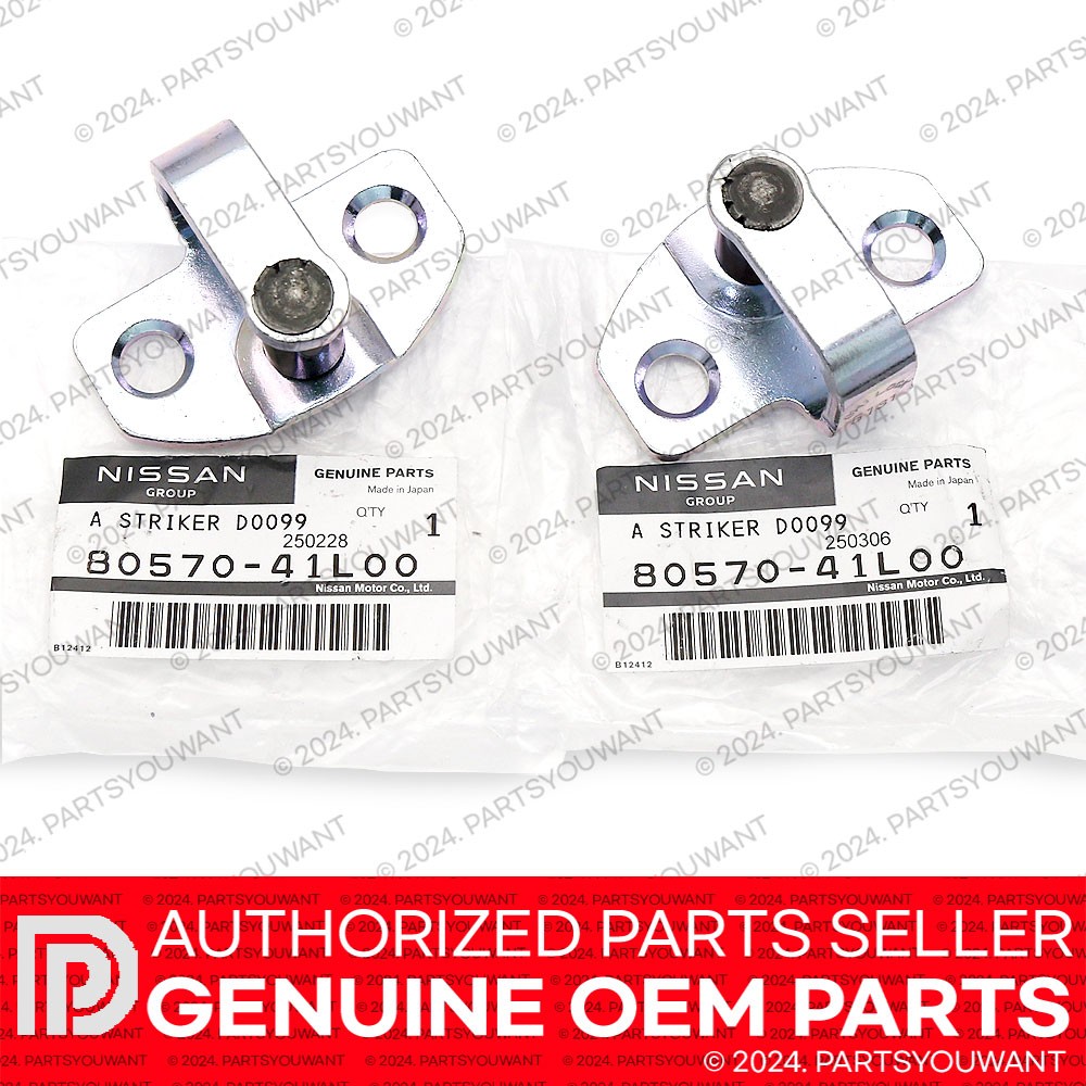 GENUINE Nissan 240SX S13 300ZX Z31 OEM Door Lock Striker Latch 80570-41L00 SET