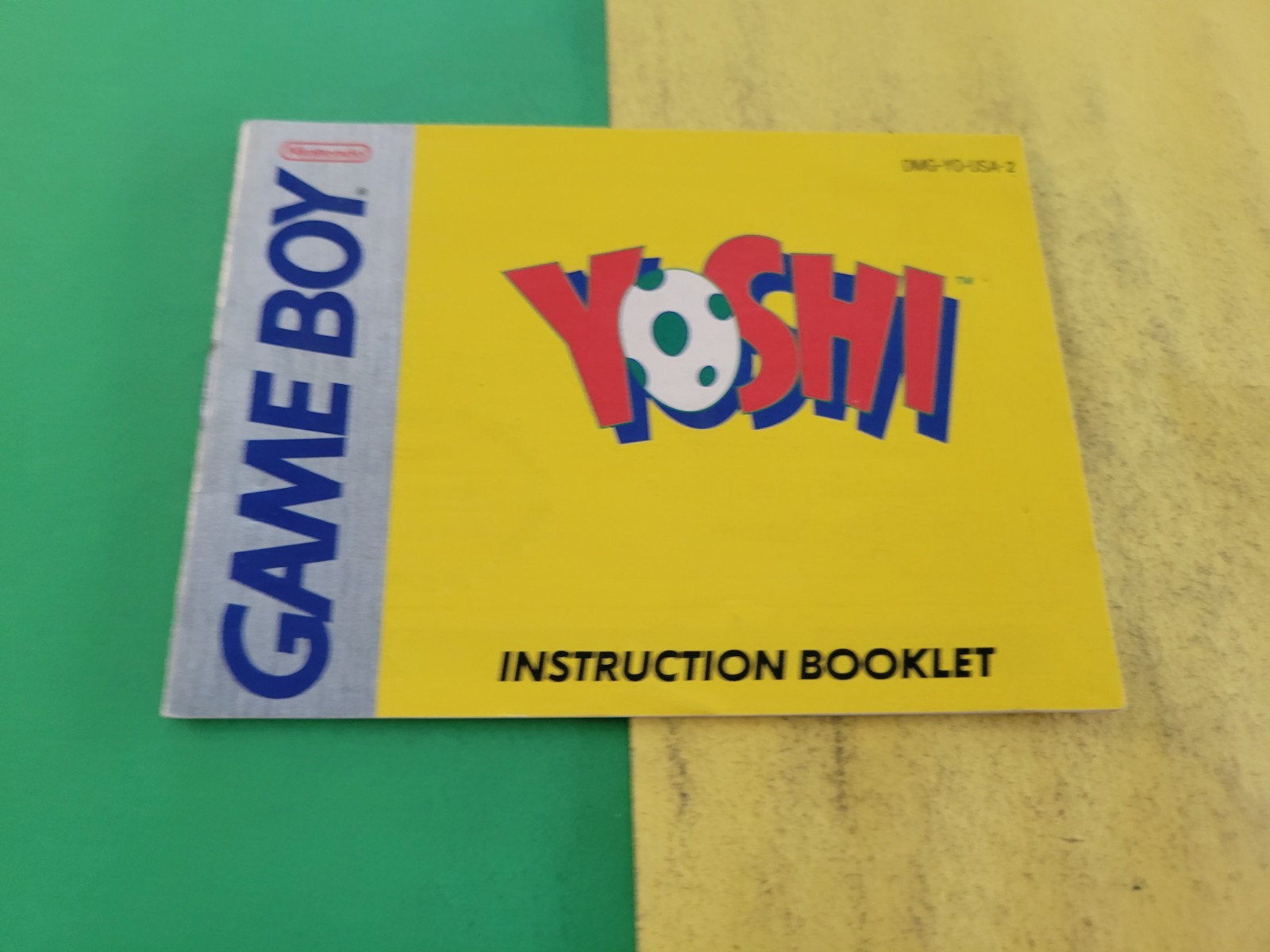 Game Boy Yoshi Instruction Booklet