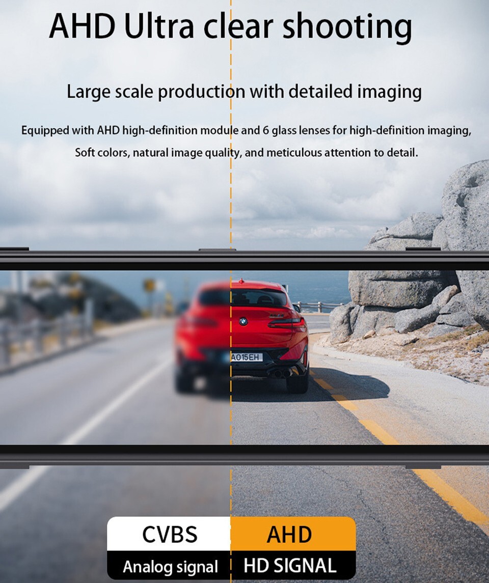 12 Inch 4 Cameras 4K WIFI Dash Cam 360 Degree Panoramic Monitoring ADAS Recorder