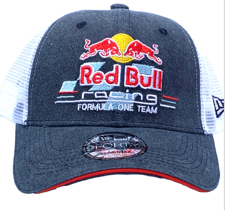 F1 Racing. Retro. 2025 Bluish Gray & White Mesh Trucker Cap. Top Quality.