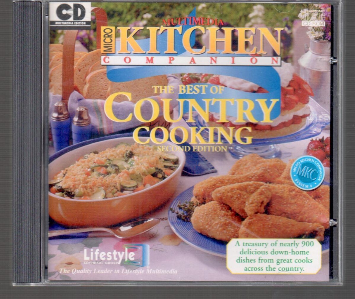 The Best Of Country Cooking Second Edition CD Rom Micro Kitchen Companion L@@K !