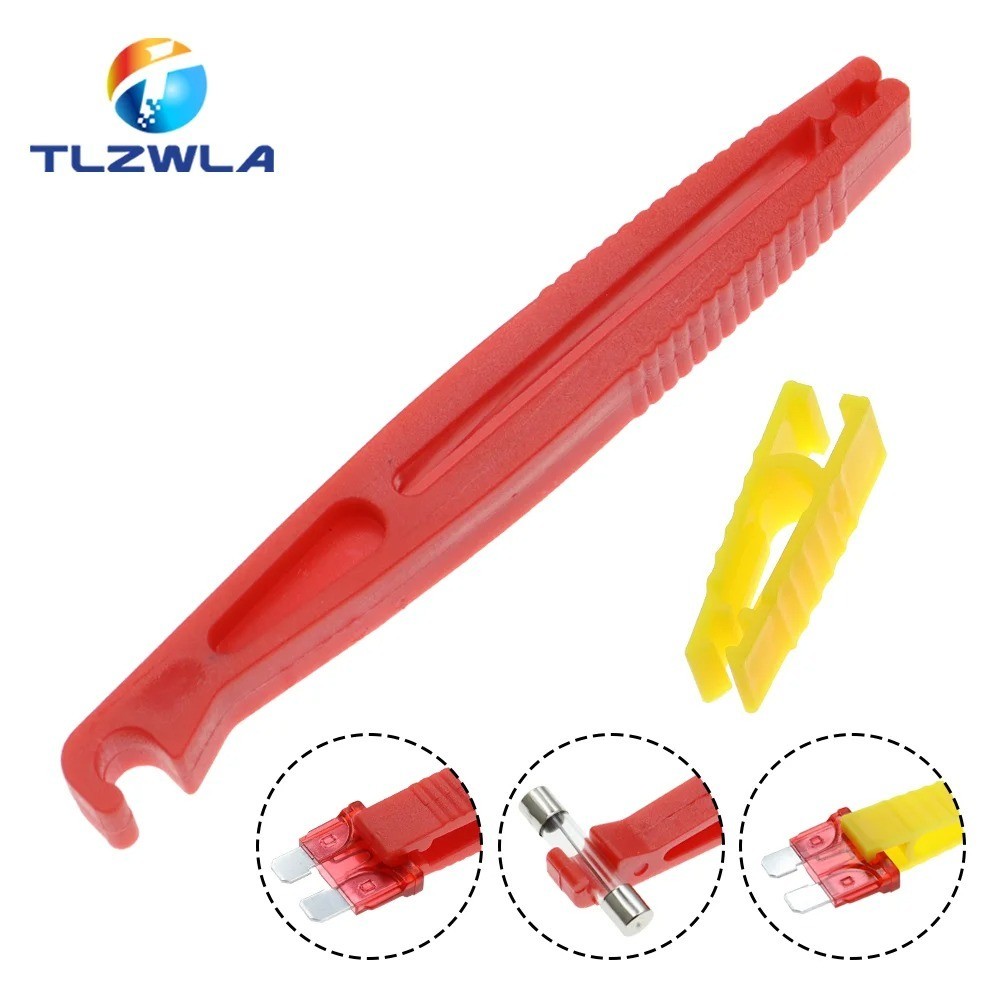2PCS Mini Blade Fuse Puller Tool Car Auto Fuse Extractor Removal Clip Holder