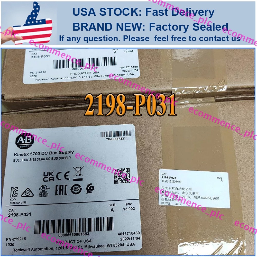 NEW AB 2198-P03/A  Kinetix 5700 DC Bus Supply US Allen Bradley Free Shipping