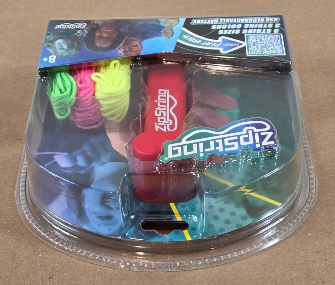 ZipString Original As Seen on Shark Tank Classic Rope Launcher Toy with 3 String