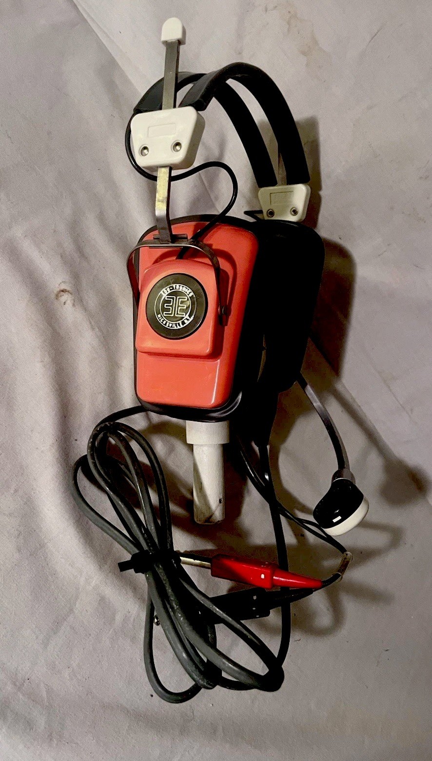 Vintage TELEX 1210 03 Headset UNTESTED With Ear Covers A9