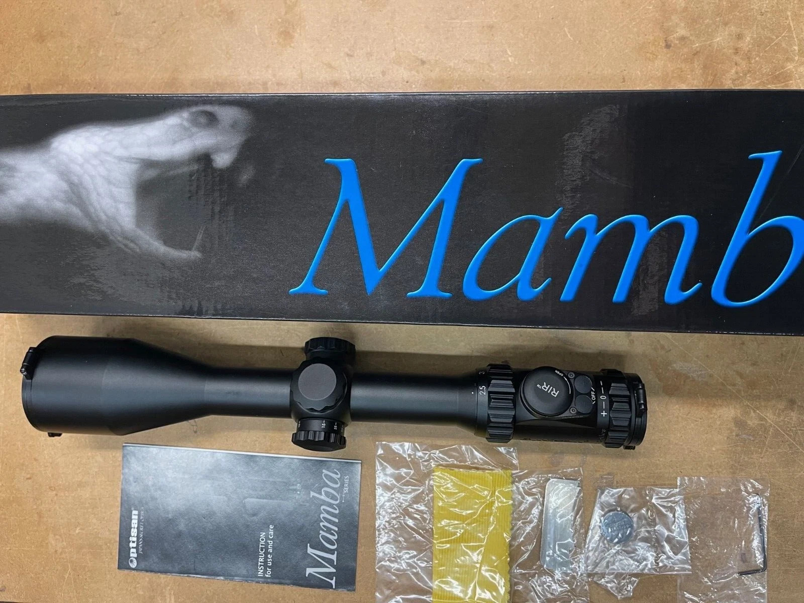 MTC Optisan 2.5-10X50 30mm Mamba Tactical Rifle Scope RAQ Illuminated Reticle