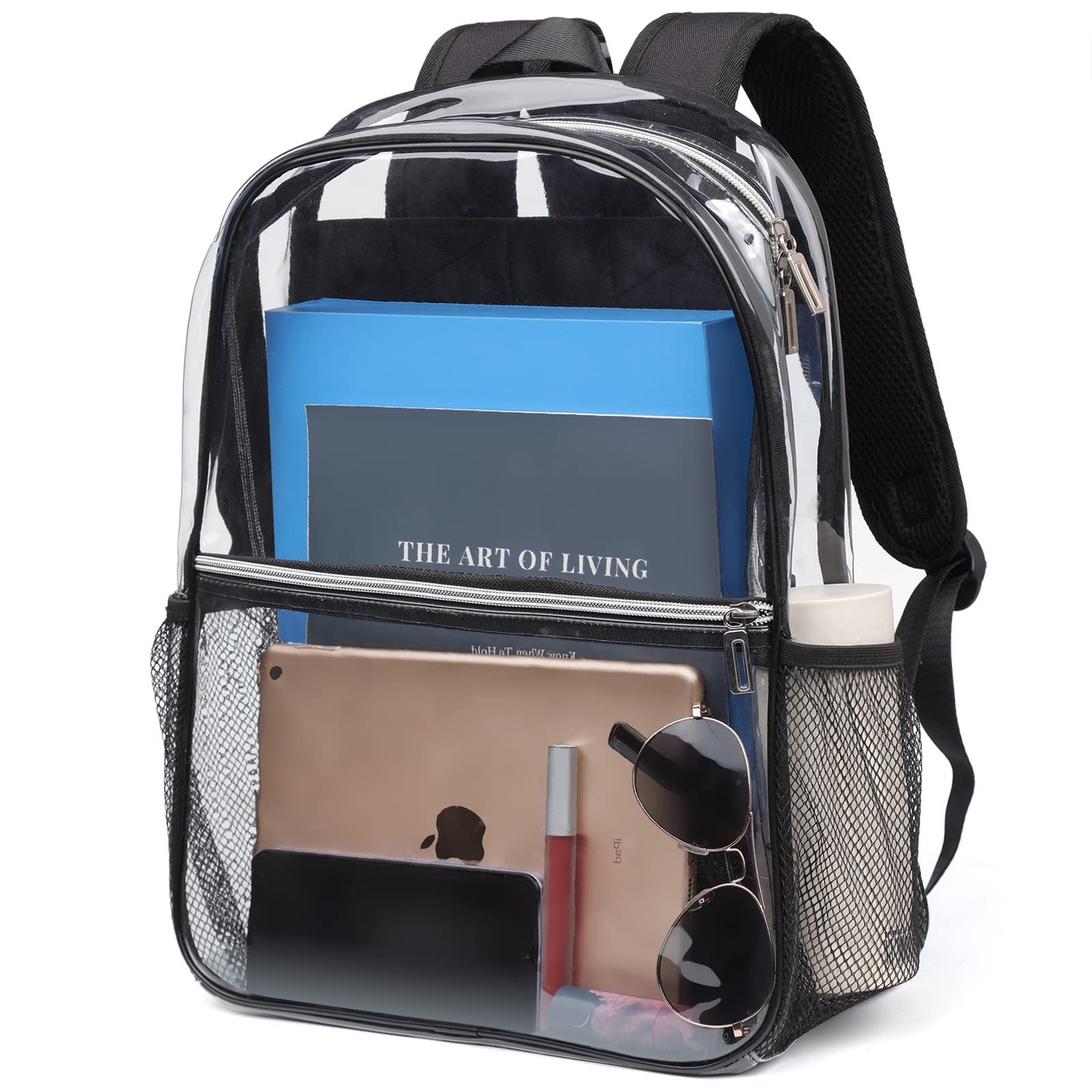 REAWUL Clear Backpack Heavy Duty Large TPU Transparent Backpacks See Through ...