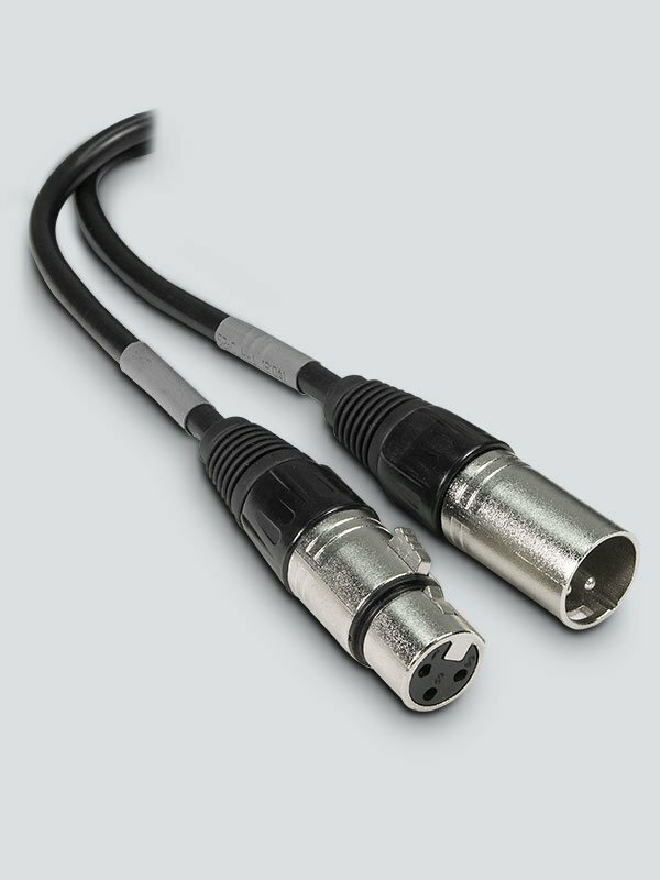 4 x CHAUVET DJ 3-Pin DMX Cable (Black, 5')