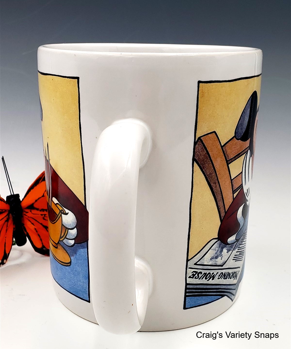 DISNEY Mickey Morning Mouse Ceramic Mug, LARGE UNUSED