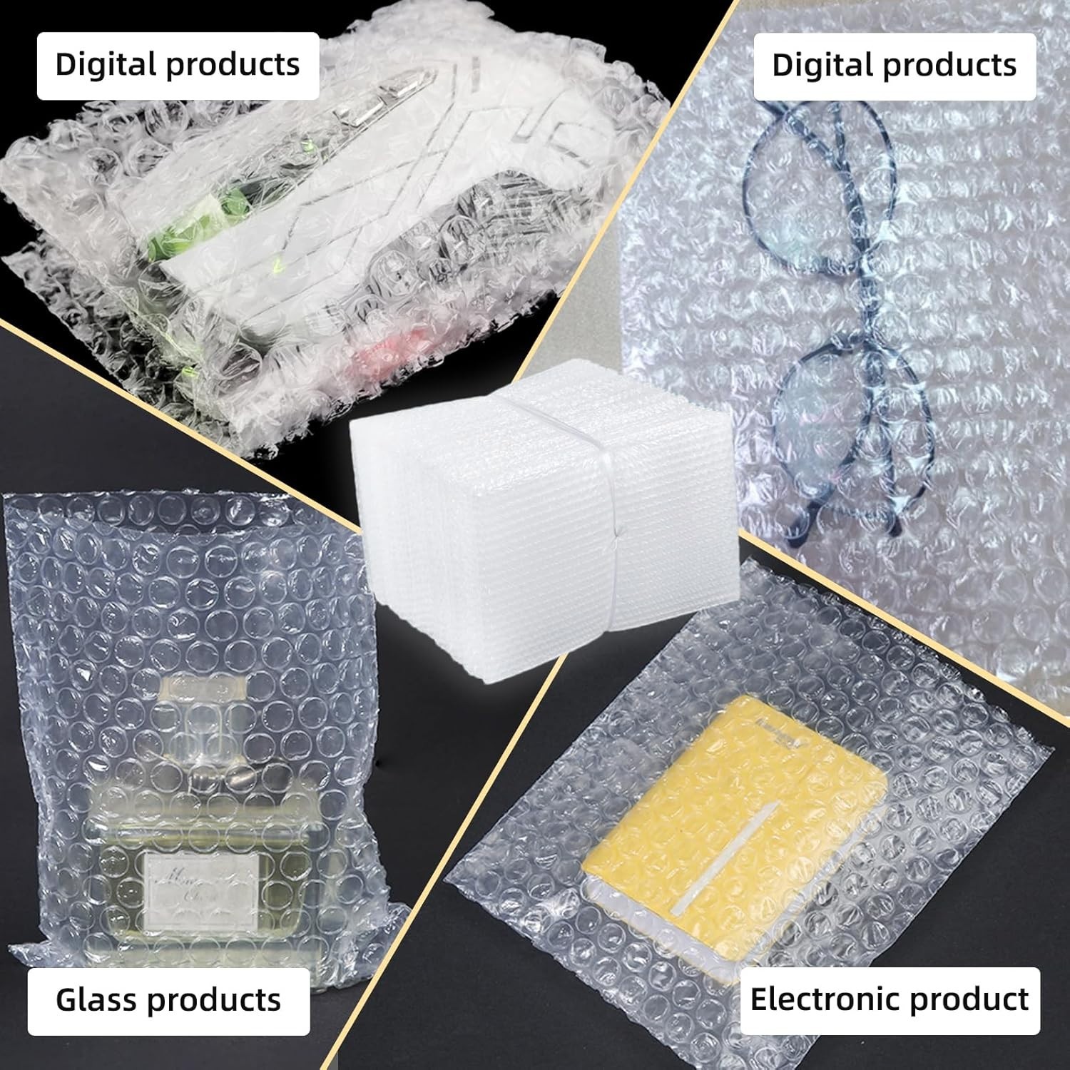 Protective Bubble Wrap Pouches, 50 Pack 12x14'' - Easy & Cost-Effective Shipping