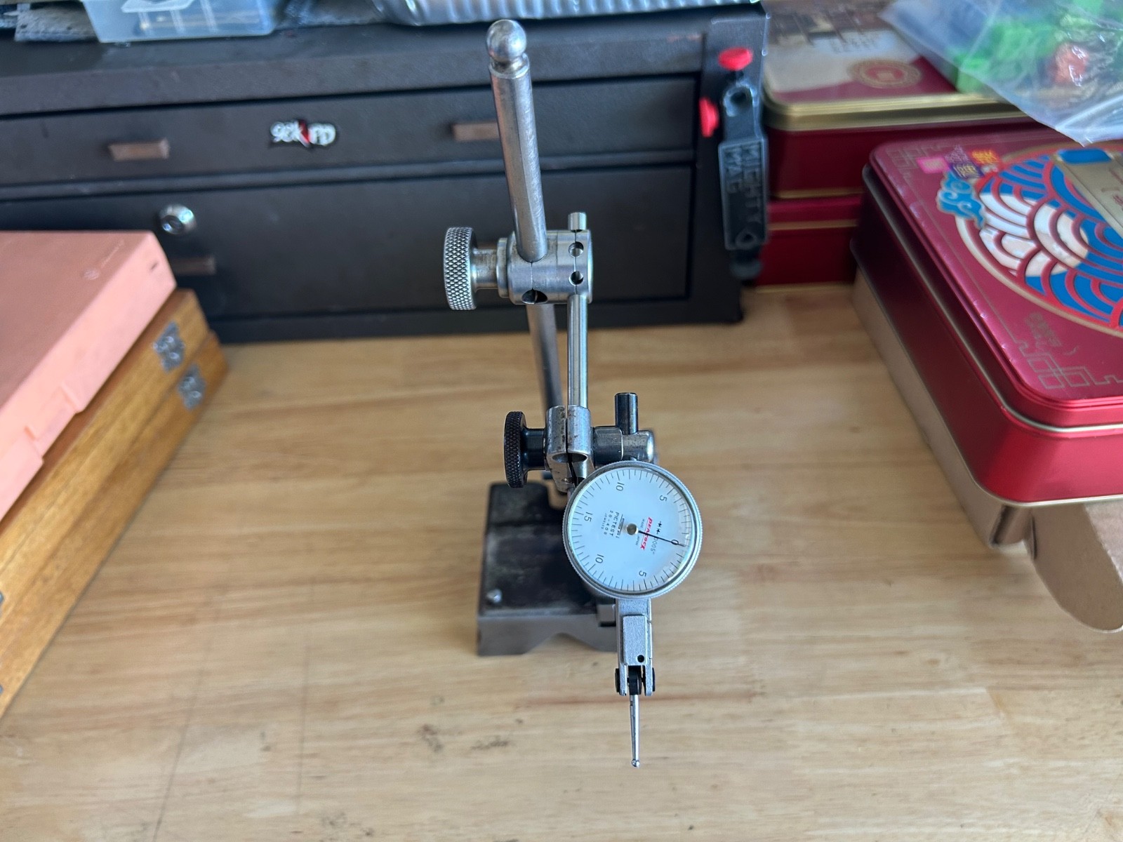 Starrett Surface Gage with .0005” Peacock Indicator.