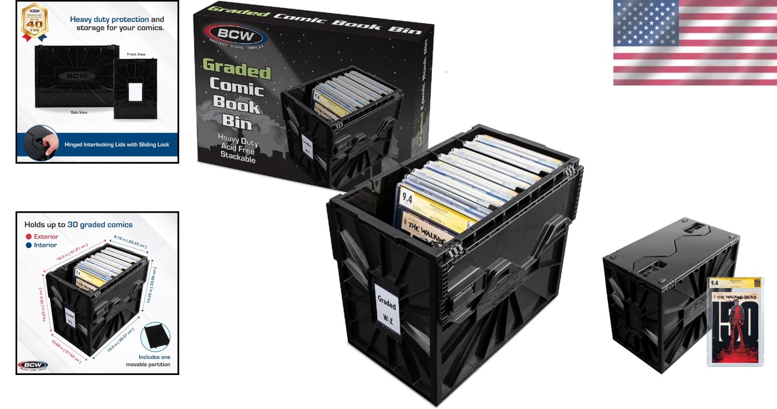 Comic Book Storage Solution – Holds 30 Graded Comics