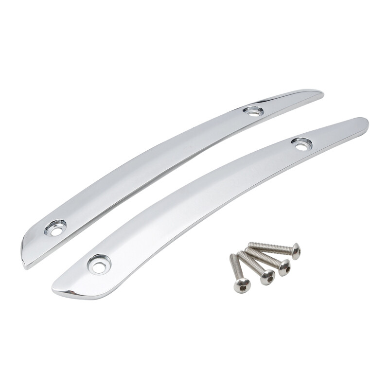 Split Windshield Side Trims Fit For Harley Road Glide FLTR 2015-2023 2019 Chrome