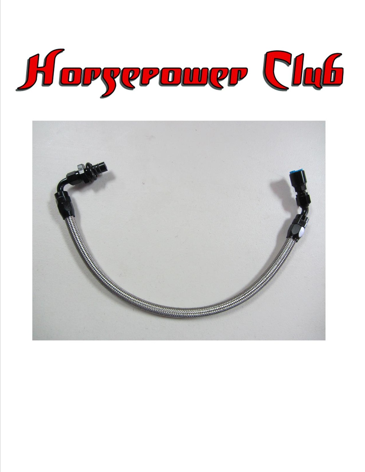 651106 Stainless Steel Fuel Line Kit Black for Mustang 2005-2009